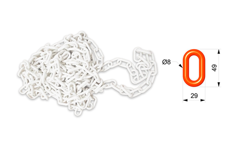 Cadena Para Señalizar Color Blanca - C105BL 01