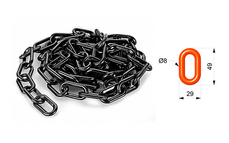 Cadena Para Señalizar Color Negro - C105NE 01
