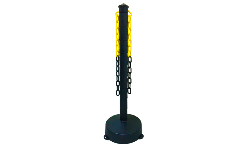 Poste Demarcatorio Con Base Negro 01